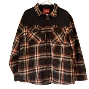 Coleman Men’s Plaid Flannel Shirt Jacket | Sz XL | NWT